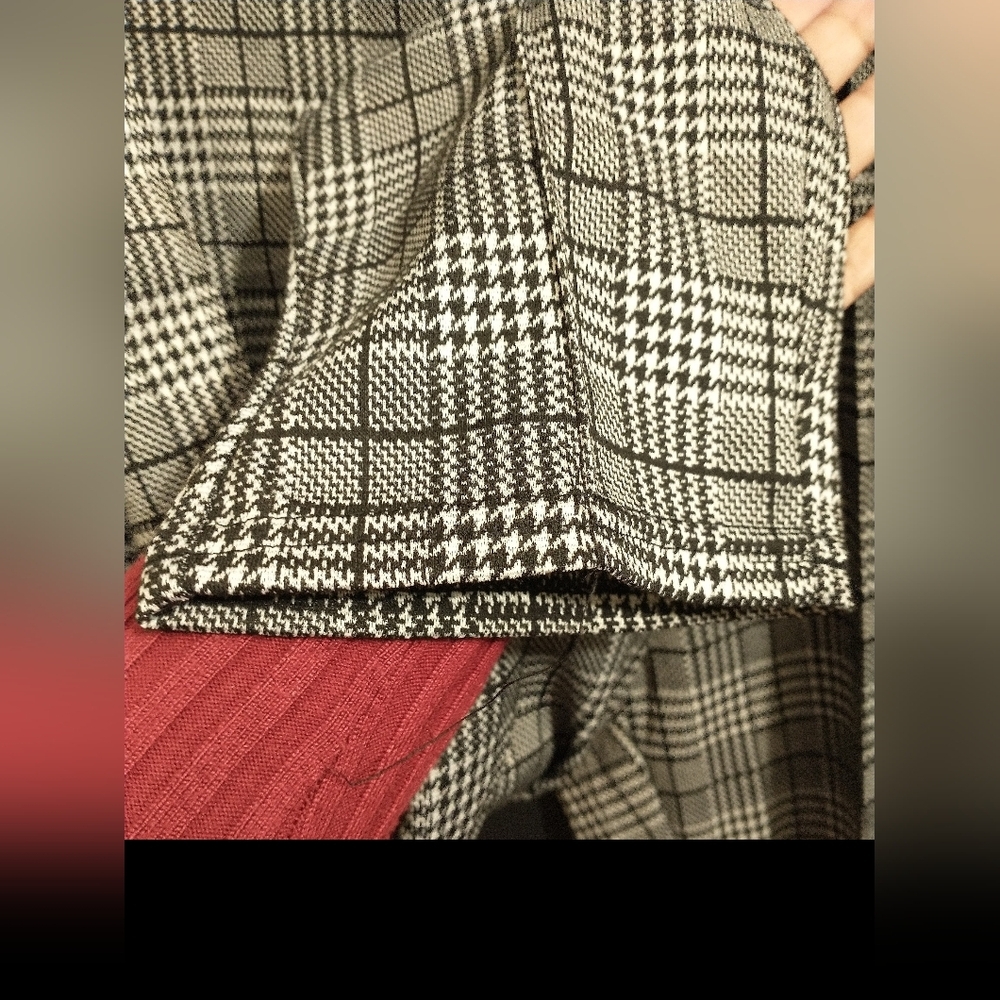 MAZE Collection Plaid Slimming Leggings 3X NWT High Rise Office Chic - Picture 7 of 7